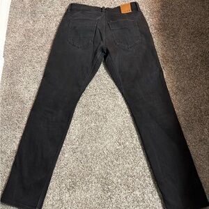 Men's Slim Straight Black Jeans
